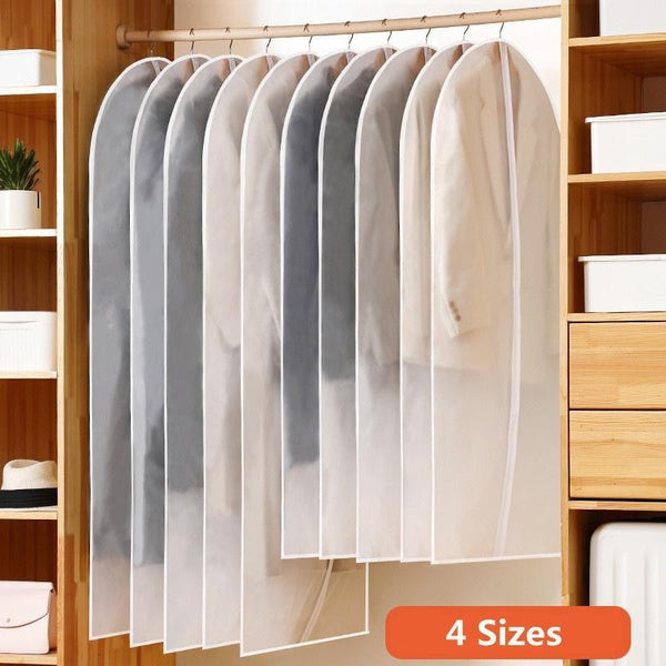Good Clothing Dust Cover Household Waterproof Transparent Coat Suit Cover Collection Clothes Suit Hanging Bag Dust Proof Bag