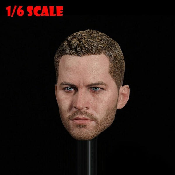 1-6 Scale Men Head Sculpt for 12 inch Male Action Figure Body Doll Head Carving Model Toys