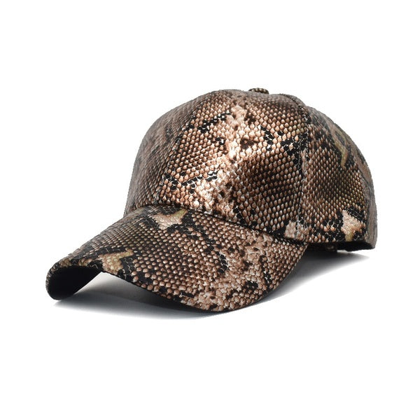 Baseball Cap Adorable Sun Caps Fishing Hat for Men Women Snake Pattern Snapback Flat Bill Hip Hop Hats