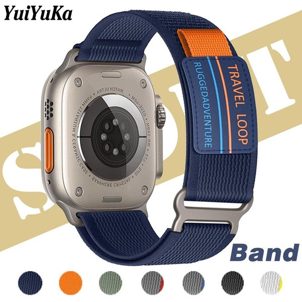 YuiYuKa Nylon Band for Smart Watch Ultra-Ultra 2 Bands 49mm Series 10 46mm 42mm 9 8 7 45mm 41mm for Smartwatch Series SE 6 5 4 3 2 1 44mm 40mm 42mm 3