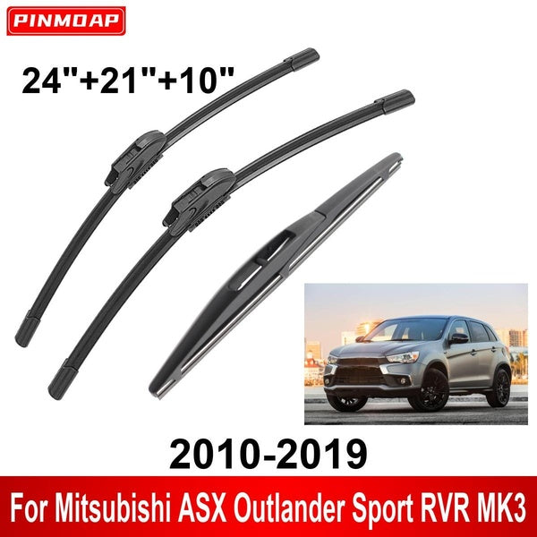 3PCS Car Wiper For Mitsubishi ASX Outlander Sport RVR MK3 2010-2019 Front Rear Wiper Blades Brushes Auto Accessories 2010 2011 2012 2013 2014 2015 20