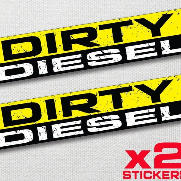Fashion DIRTY DIESEL sticker vinyl decal Funny JDM 4x4 Truck SUV Car window Bumper