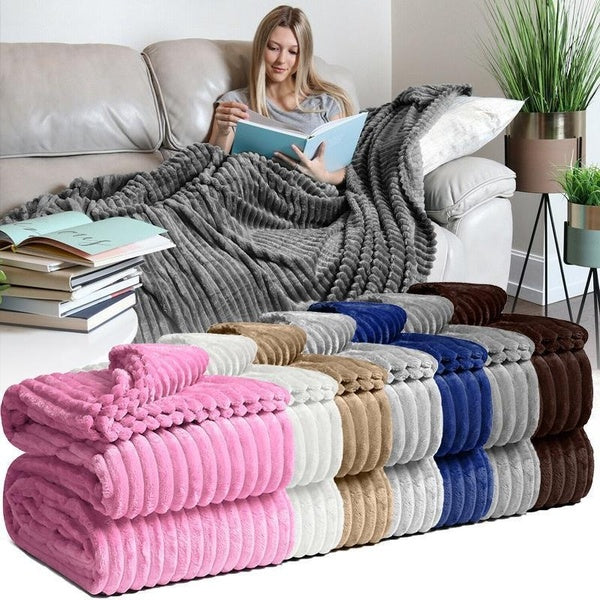 Flannel Fleece Throw Blanket for Couch Lightweight Soft Blanket Plush Fluffy Warm Cozy Perfect Fuzzy Blanket for Bed Sofa
