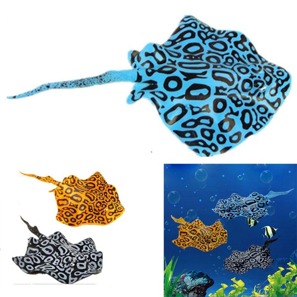 Glowing Artificial Fake Devil Fish Fluorescent Aquarium Decoration Underwater Live Plant Luminous Ornament Aquatic Landscape