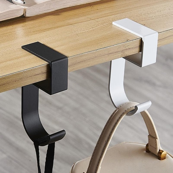 1Pc Portable Hanging Bag Hook Student Desk Side Hanging bag Artifact Removable mobile Handbag Holders Multi-functional Table Hook
