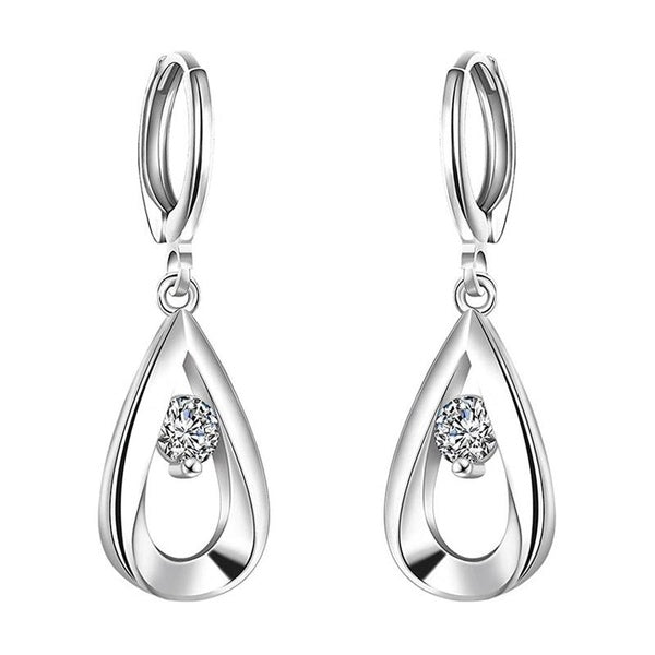 Boucles d'oreilles pendantes pour femmes, créoles en diamant, accessoires de mode