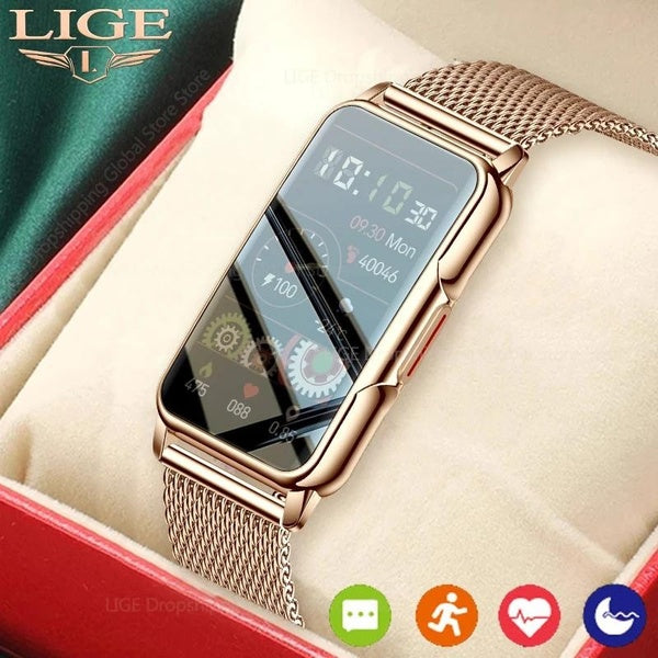 LIGE 2023 Smartwatch Hommes Femmes Bracelet Intelligent 1.47 pouces Écran HD Fréquence Cardiaque Moniteur de Sommeil Montre Étanche Sport Bracelet In