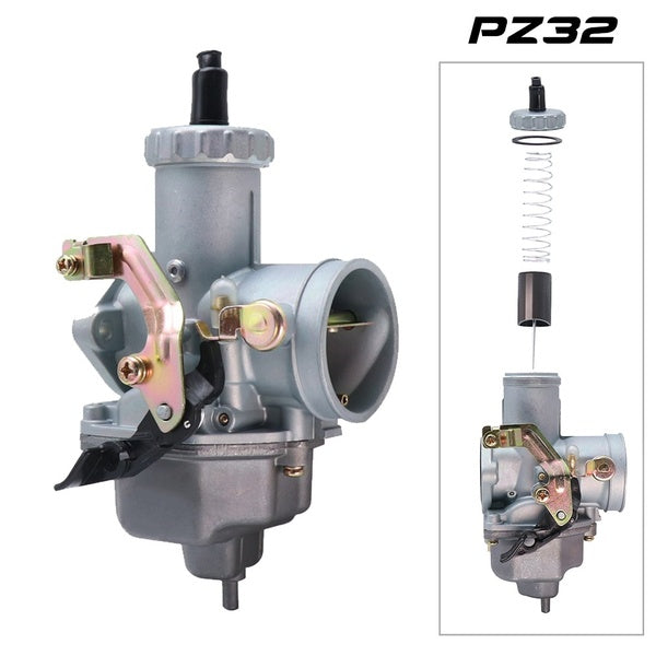 ZSDTRP Moto 32mm Carburateur PZ32 Carb Pour 250-350cc Carburateur Pit Dirt Bike ATV