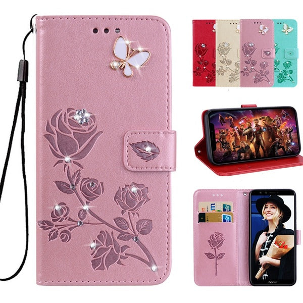 Glitter Wallet Leather Flip Case For Samsung Galaxy S21 S22 S23 S24 Ultra S20 Ultra-Plus A15 A25 A35 A55 A14 A24 A34 A54 A13 A33 A53 A12 A22 A32 A52