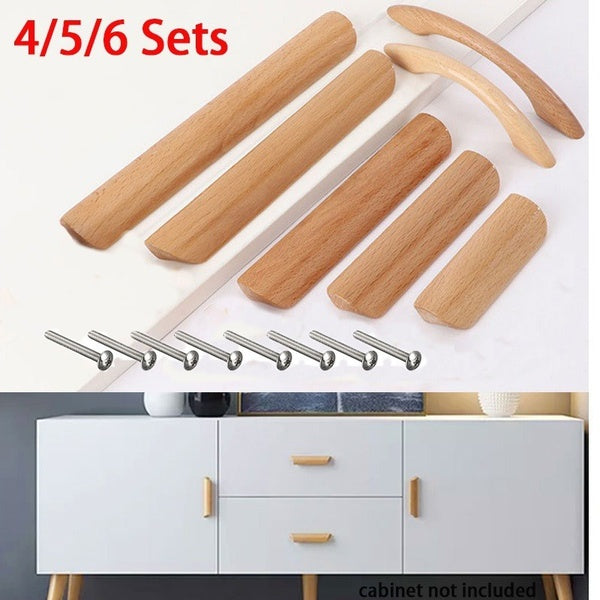 Armoire en bois massif naturel poignées armoires de cuisine boutons armoire tiroir porte placard commode tire matériel de meubles