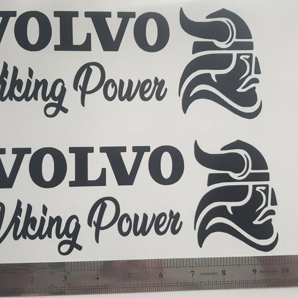 x2 VOLVO VIKING POWER VINYL DECAL FH12 FH16 GLOBETROTTER VOLVO HAULAGE DRIVER