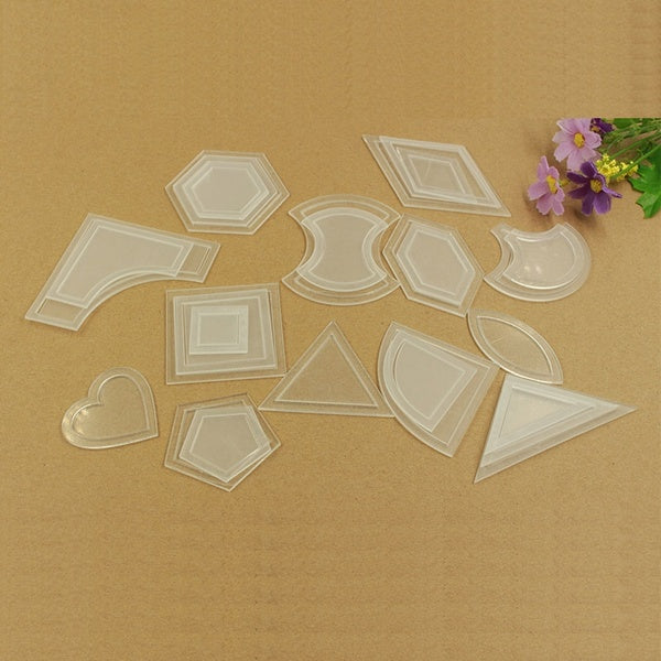 54 pièces modèles de Quilting multi-tailles modèles de Patchwork acrylique modèles de règle de Quilting bricolage artisanat fournitures de couture ou