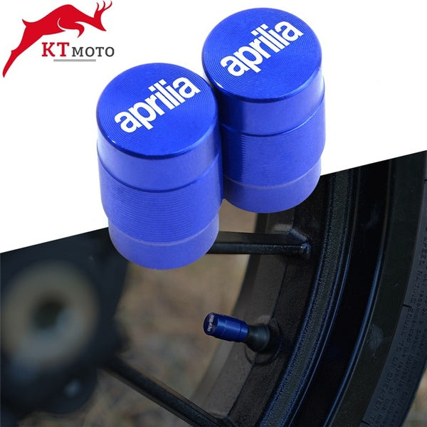 For Aprilia RSV4 RSV1000-R Caponord 1200 Dorsoduro 750 Shiver Tuono 1000-R V4R Wheel Tire Valve Stem Caps Airtight Covers
