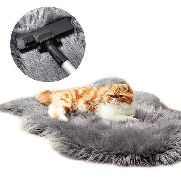 Warm Soft Faux Fur Artificial Wool Carpet Area Rugs Pet Mat Washable Floor Mats Sofa Chair Bed Cushions Pads for Home Decor(40X60 cm-60x90 cm)