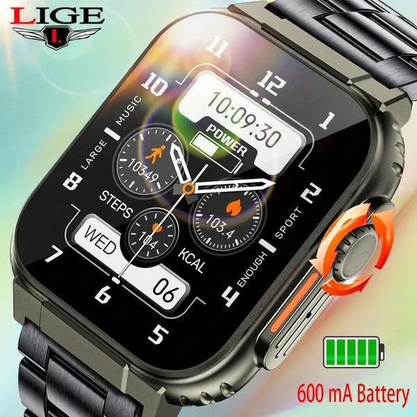 2023 AMOLED HD Écran Bluetooth Appel Femmes Montre Intelligente Hommes 600Mah Grande Batterie 8+ Sport Fitness Tracker Étanche Smartwatch Homme