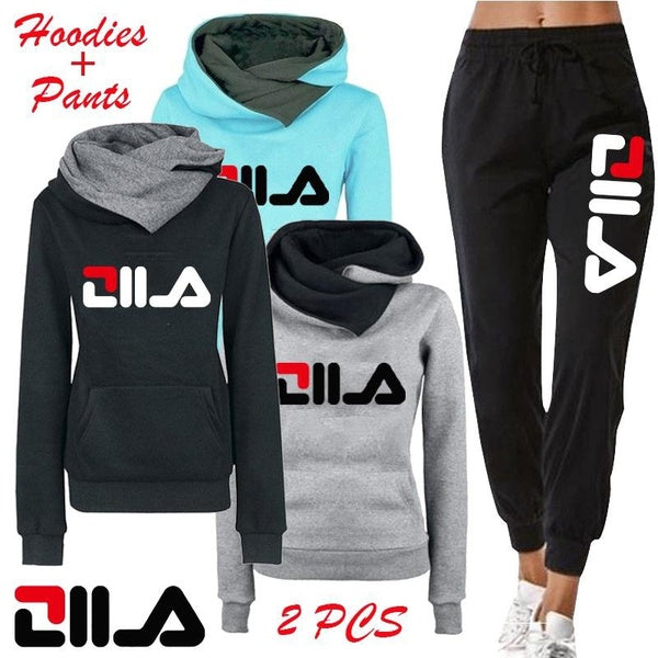 Spring Women Clothes Two Pieces Brand Tracksuit Hoodies Joggers Set Outfits Female Fleece Sweatshirts Sweatpants