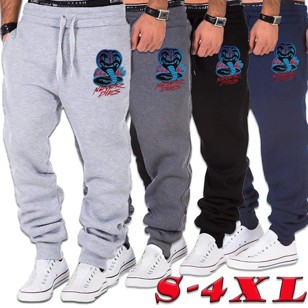 New Men Jogger Pants Bodybuilding Gyms Pants Autumn Winter Cotton Sweatpants Outdoor Athletic Lounge Pants Running Pants with Pockets