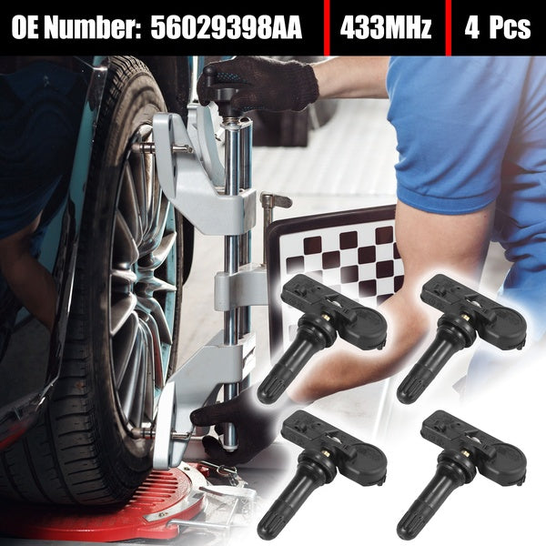 4pcs 433MHz 56029398AA Tire Pressure Monitoring System Sensor TPMS Sensor for Chrysler for Mitsubishi for Dodge for Jeep for Fiat