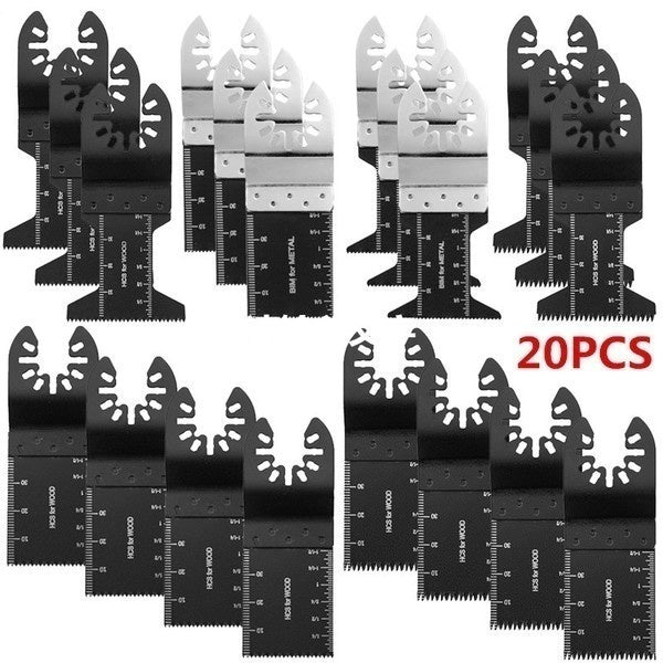 10-12-20Pcs Bi-metal-Mix Saw Blades Oscillating Multi Tool for Fein Multimaster Dremel Makita Bosch