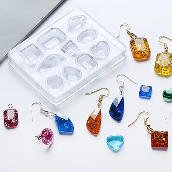 Bijoux Moule Pendentif Boucle D'oreille En Résine De Silicone Artisanat Outil De Fabrication À La Main Décoration Époxy Résine Moule