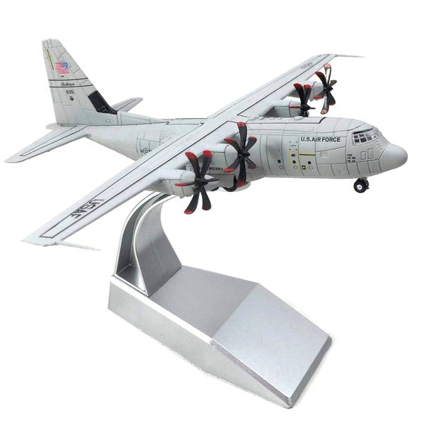 1:200 Scale Alloy Diecast Military Model US Air Force Lockheed C-130 Hercules Transport Aircraft Model Plane Toy For Collection Souvenir Gift Home Of