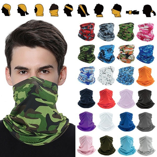 Multifunctional Camouflage Neck Gaiter Sunscreen Neck Face Magic Headscarf Fishing Windproof Tube Bandana Cycling Headdress