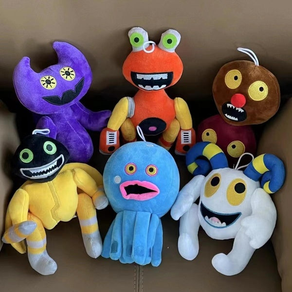 6 Kinds Sing Song Monsters Wub X Box Plush Toys Green Stuffed Dolls For Kid Birthday Christmas Gift Room Decor Plushie Toy