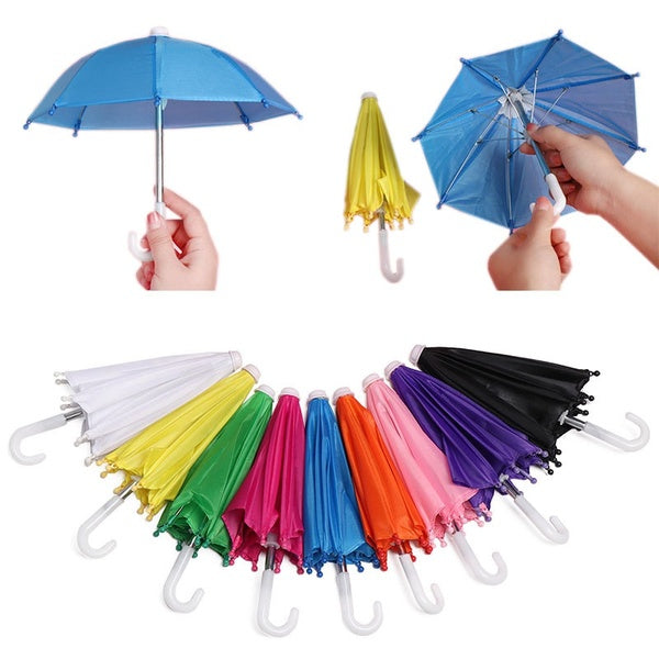 5 Colours Mini Umbrella Rain Gear for 18 Inch Baby Doll Life Journey Dolls Accessory Birthday Gift for Children
