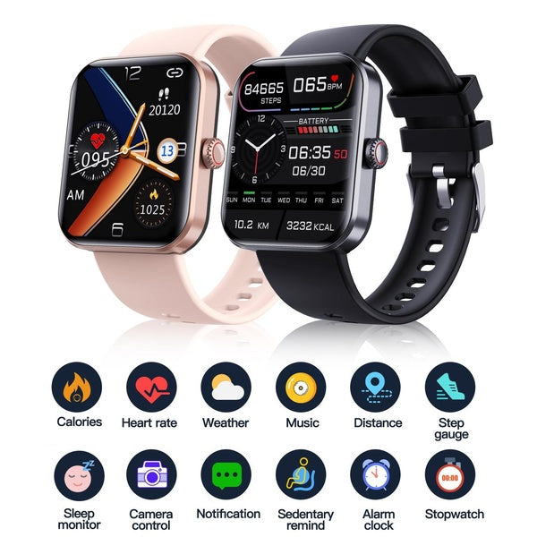 Bluetooth Fashion Smartwatch, Blood Glucose Monitoring Smartwatch Non-invasive Blood Sugar Test Smart Watch, Painless Blood Glucose Testing Fashionab