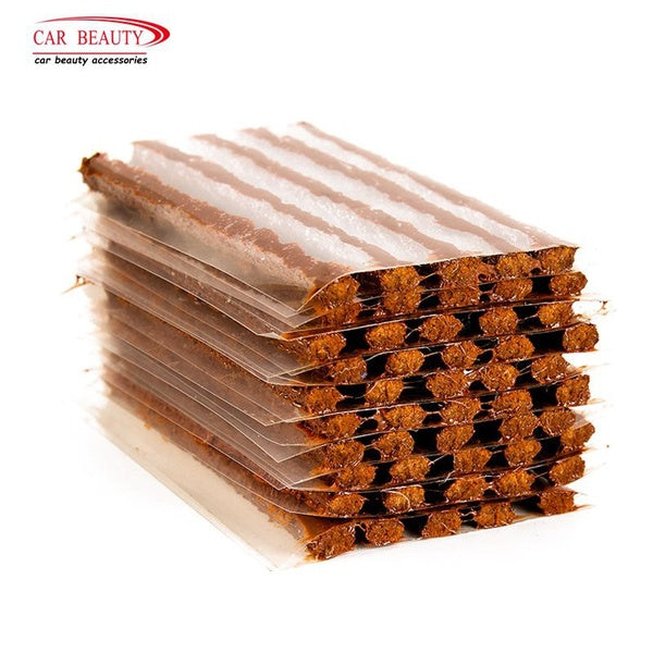 10Pcs-Lot Tubeless Tire Repair Strips Stiring Glue for Tyre Puncture Emergency Car Motorcycle Bike Tyre Repairing Rubber Strips
