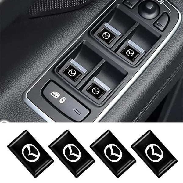 4-8-12Pcs High quality Epoxy 3D Car Sticker Flags Emblem Decal Decoration Car Decoration Car Logo Car Badge Car Accessories Fit For Mazda 2 3 5 6 Cx-