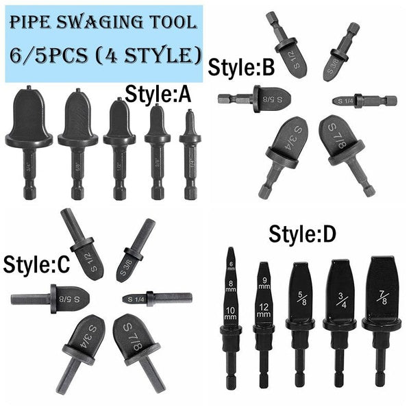 5-6pcs extenseur de tube tube impérial extenseur de tuyau support conditionnement outil de sertissage évasé ensemble de rotation outil rotatif évasé