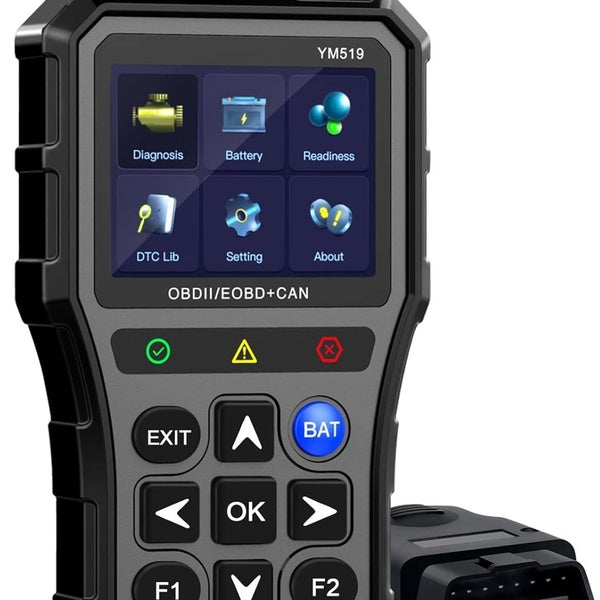 Testeur de batterie de scanner couleur OBD2: configuration facile, données en direct, vérification automatique, lecteur de code d'éclairage du moteu