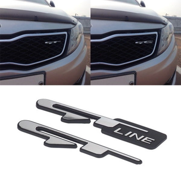 Car Tuning Atuo Emblem Sticker GT Line Letters Decals 1pcs