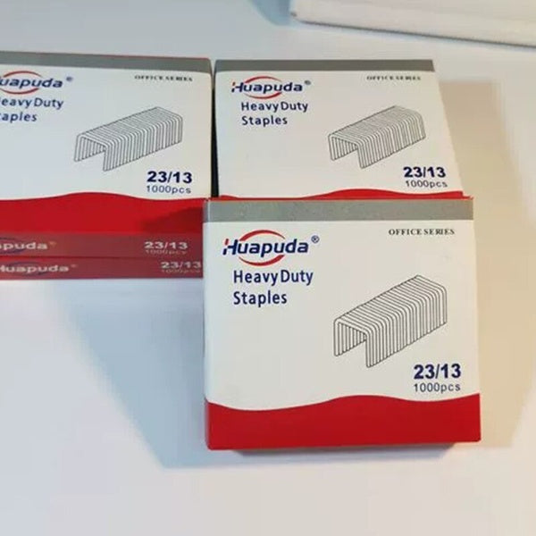 Huapuda 1000pcs-box Staples-Nails-Nailers 23-13 For Heavy Duty Stapler 0100 & 0240 Metal Staples Binding Home Office Supplies