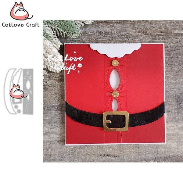 Catlove Fat Santa Claus Noël Métal Découpe Matrices Scrapbooking Moule Pochoir Découpes Fabrication de Cartes Bricolage Artisanat Gaufrage Nouvelles