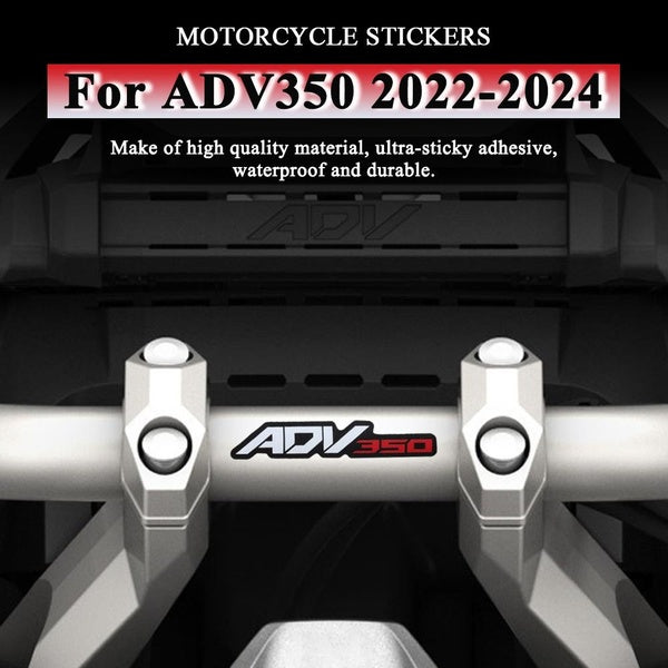 For HONDA ADV350 2023 PVC Waterproof Motorcycle Stickers Handlebar Decorative Decals for Honda ADV 350 2022-2024 Accessories