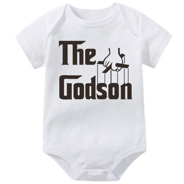 The Godson Onesie for Boys,"I Am A Child of God" Humor Cute Baby Bodysuit,Creeper Infant One-piece,Funny Novelty Short Sleeve Jumpsuit Rompers,Newbor
