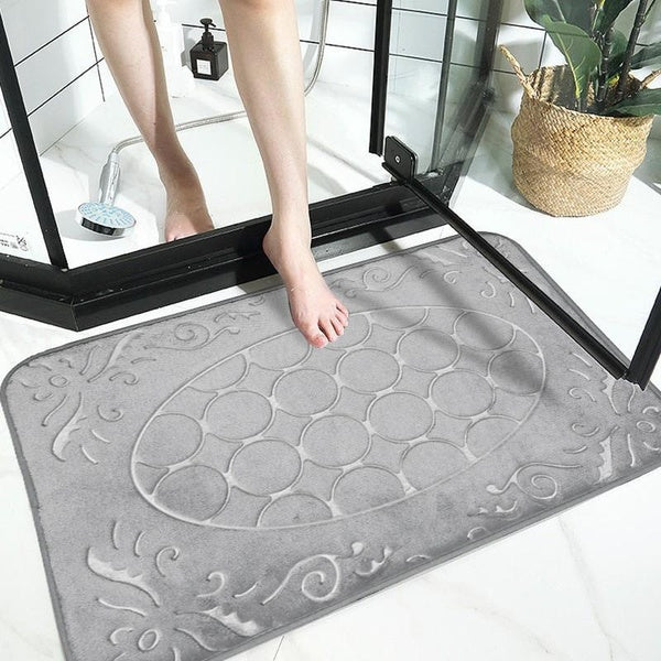 Memory Foam Bathroom Rugs, Exquisite Printing Area Mat, Ultra Soft & Non-Slip Bath Mat, Water Absorbent Washable Bath Carpet Rug Shower Bathroom Floo