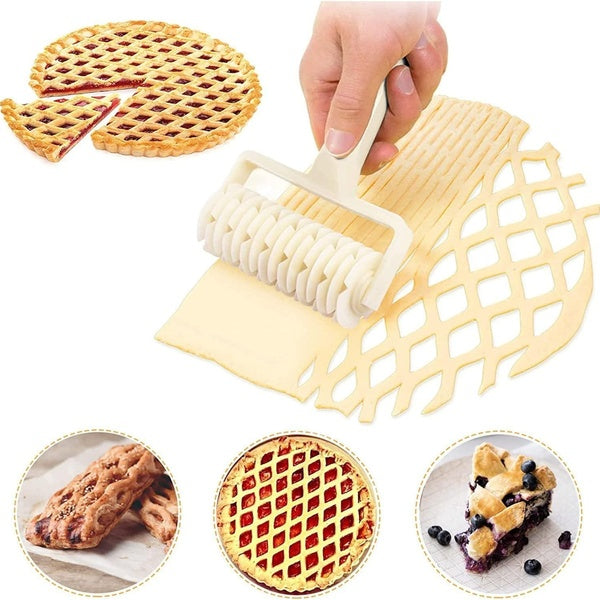 NEW Pizza Silk Hob,Lattice Roller Cutter, Pie Pizza Cookie Dough Roller Lattice Household Baking Pastry Tools