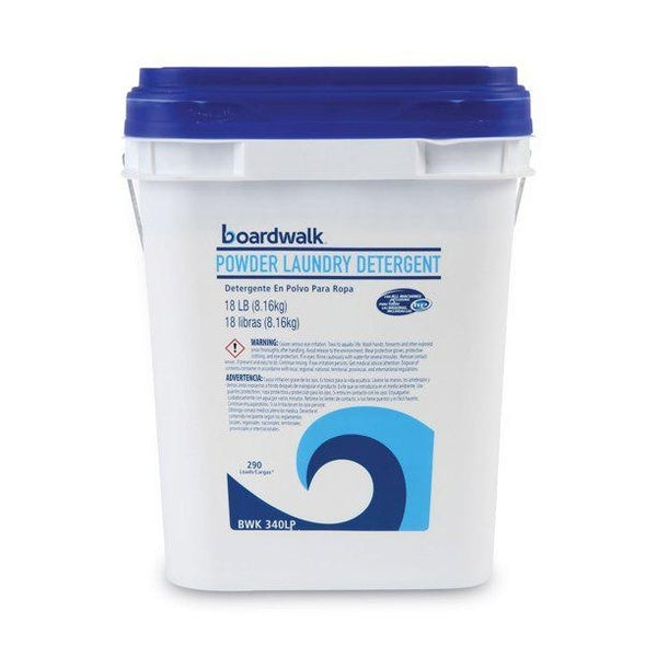 Boardwalk Laundry Detergent Powder, Crisp Clean Scent, 18 Lb Pail