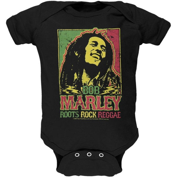 Bob Marley - Roots Reggae Infant One Piece - Black
