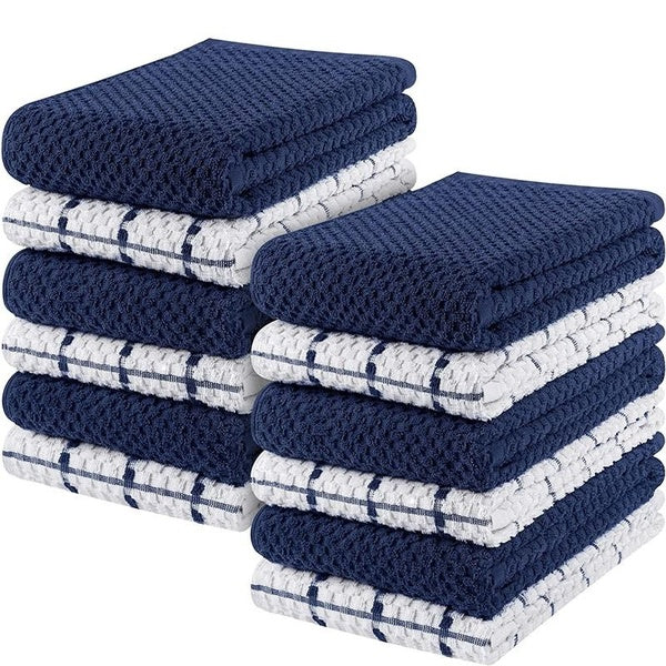 1 PC Kitchen Towels, Terry Kitchen Towels Cotton Ultra Soft Size 12X12 Inches Highly Absorbent Kitchen Towels, Perfect For Kitchen And Household Clea