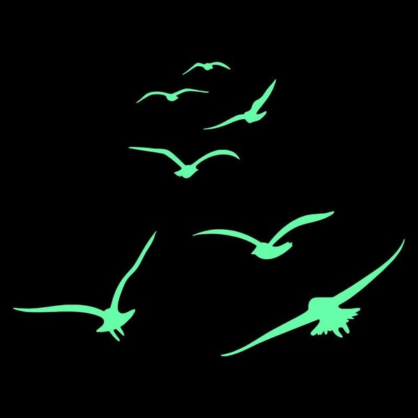 Glow in the Dark Seabirds Stickers Wall Decoration Sea Birds Decal