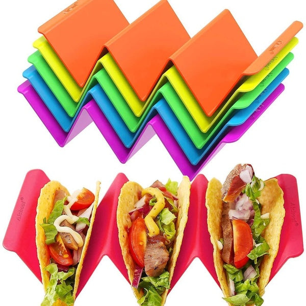 1pcs Mexican Roll Container Taco Cake Holder Kitchen Tool Tortilla Pancake Shelf Holder Wave Shape Tray Taco Cake Pancake Rack
