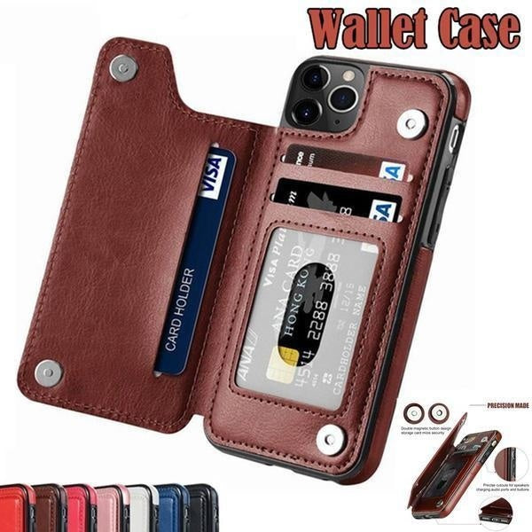 High-grade Business Magnetic Flip Leather Case for iPhone 15 Pro Max - 15 Pro - 15 Plus - 15 Card Holder Wallet Phone Cover for iPhone 14 13 12 11 Pr
