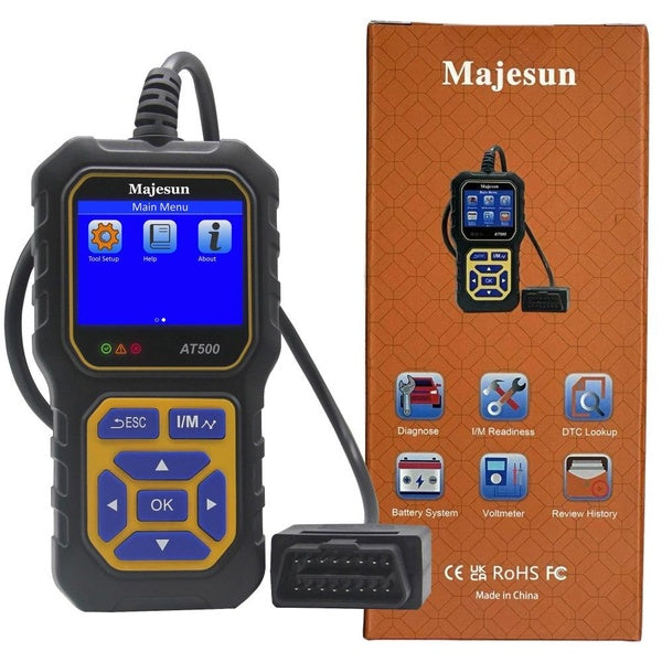 Lecteur de codes de voiture Majesun, scanner de codes de voiture OBD2, lecteur de codes de défaut de voyant de contrôle du moteur, outil de diagnosti