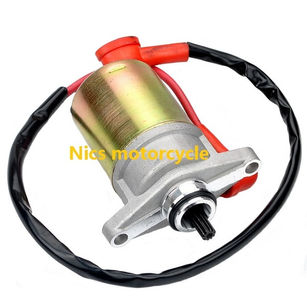 Moteur de scooter démarreur électrique en alliage de zinc-fer moto démarrage moteur démarreur électrique pour Gy6 50Cc - 60Cc alliage moteur Electr