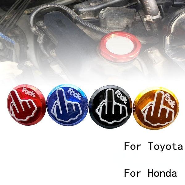 4 Color Individual decoration Engine Oil Fuel Filler Billet Cap Tank Cover For Toyota Honda