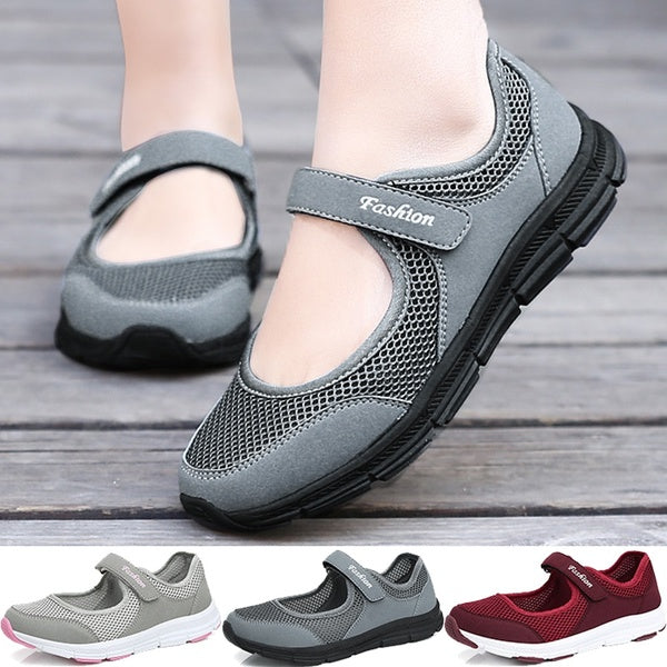 Summer Light Mesh Breathable Shoes Women Casual Sneakers Fitness Shoes Walking Running Shoes Plus Size 35~42